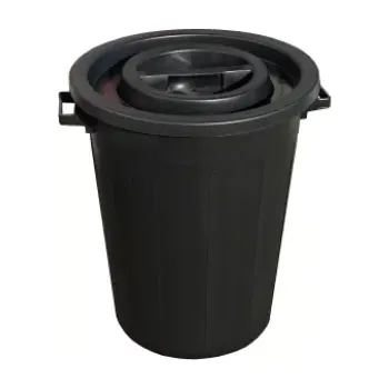 Odpadkový koš NÁDOBA NA ODPAD S VÍKEM 120L ČERNÁ