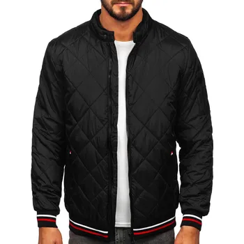 Černá pánská prošívaná přechodová bunda Bolf 7150 - M