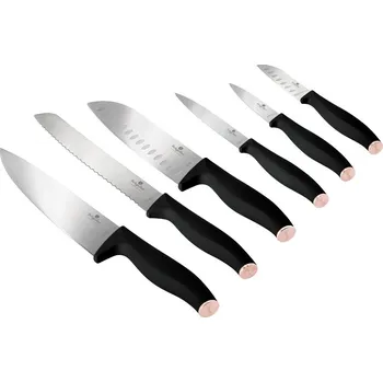 Kuchyňský nůž Berlingerhaus Black Rose Collection BH-2949 6 ks Black/Rose Gold