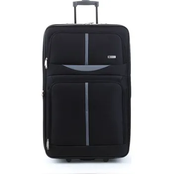 Velký cestovní kufr na kolečkách s expandérem 90l Worldline 521 černá