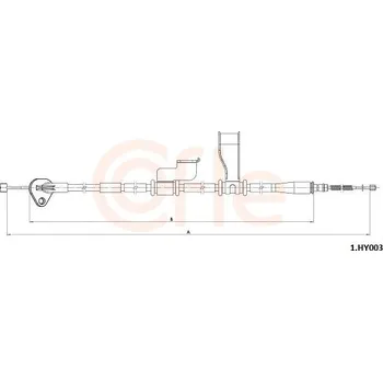 Autodíl Tažné lanko, parkovací brzda COFLE 1.HY003
