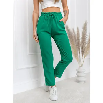 Dámské kalhoty Zelené dámské textilní kalhoty Bolf W7921 - XL