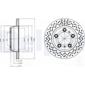 Brzdový kotouč Brzdový kotouč DELPHI BG4302C