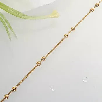 Náramek Náramek na nohu zlatý