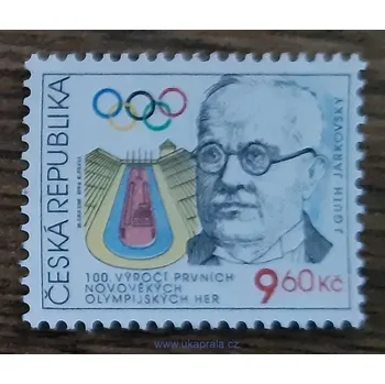 Poštovní známka ČR ** 109, 100. výročí prvních novodobých OH, r. 1996