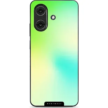 Pouzdro na mobilní telefon Lesklý kryt Mobiwear Glossy - Realme Note 60 - G062G Zelenkavý odstín (Prémiové lesklé pouzdro, obal, kryt Mobiwear Glossy na mobil Realme Note 60 - G062G Zelenkavý odstín, materiál Plast + TPU silikon - krytí po všech stranách, neošoupatelný potisk, tenk