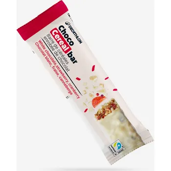 DECATHLON Cereální tyčinka lesní plody s polevou z bílé čokolády