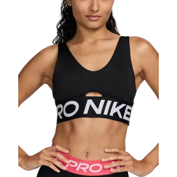 Souprava dámského spodního prádla Dámská sportovní podprsenka s výztuží Nike W NP INDY PLUNGE BRA BOLD W černá HF7324-010 - XXL | UK 7,5 | US 10