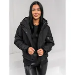 Černá dámská zimní bunda s kapucí Bolf 16M9215 - XL