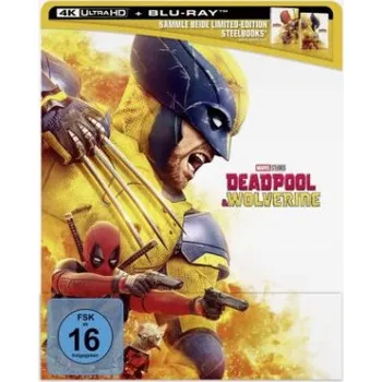 Blu-ray film Deadpool & Wolverine, 1 4K UHD-Blu-ray + 1 Blu-ray (Limited Steelbook "Wolverine") – Shawn Levy,Ryan Reynolds,Hugh Jackman,Emma Corrin (DE)
