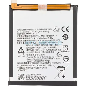 Baterie pro mobilní telefon Baterie Nokia HE342/HE353 3060 mAh (OEM) + lepení a zpět 39 Kč s ATC Clubem