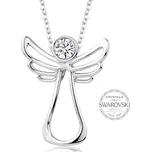 Levien Náhrdelník s čirým krystalem Guardian Angel + 2 měsíce na vrácení zboží