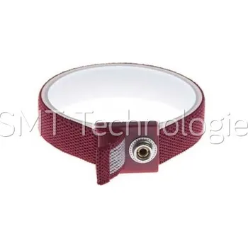 Náramek Uzemňovací náramek StaticTec, antialergický, vínový, 10mm - 100104001444