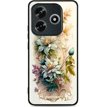 Pouzdro na mobilní telefon Lesklý kryt Mobiwear Glossy - Xiaomi Redmi Note 14 5G - G014G Krémové květy (Prémiové lesklé pouzdro, obal, kryt Mobiwear Glossy na mobil Xiaomi Redmi Note 14 5G - G014G Krémové květy, materiál Plast + TPU silikon - krytí po všech stranách, neošoupatelný)