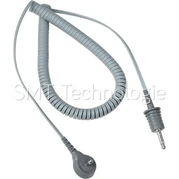 ESD Spirálový uzemňovací kabel SCS, dvouvodičový, 3,0m, šedý, 2370 - 100105327