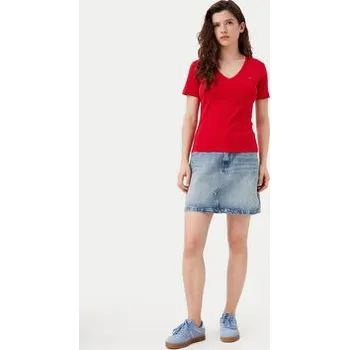 Pánské tričko Tommy Hilfiger T-Shirt New Cody WW0WW40584 Červená Slim Fit XXS