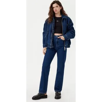 Pánské džíny Calvin Klein Jeans Jeansy J20J224504 Tmavomodrá Straight Fit 29_32
