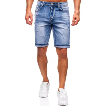 Pánská móda Modré pánské džínové kraťasy Bolf NG60367 - 28/XS