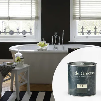 Barva na vlasy Little Greene Barva na dřevěný nábytek do koupelny - Vysoký lesk - 1L - Intelligent Gloss Vyberte odstín:: Chocolate Colour (124)