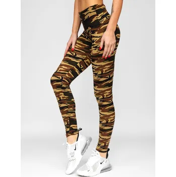 Dámské legíny Khaki dámské legíny Bolf YW01044 - M