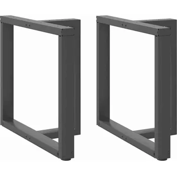 Obývací pokoj vidaXL Nohy k jídelnímu stolu ve tvaru T, 2 ks, , 70 x 35 x (72-73) cm, ocel [4013056] Barva: antracitová