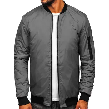 Šedý pánský přechodový bomber Bolf AK95 - M