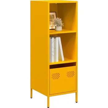 Policová skříň vidaXL Skříň 35 x 39 x 103,5 cm ocel [851376] Barva: horčicově žlutá