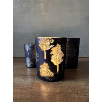 Svíčka Svícen s motivem stromů Velikost: Malý