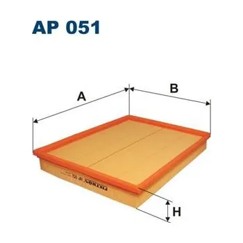 Vzduchový filtr Vzduchový filtr FILTRON AP 051