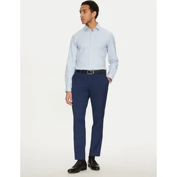 Oblečení a móda Calvin Klein Košile K10K114307 Světle modrá Slim Fit 44