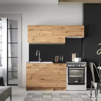 Kuchyňská linka Kuchyňská linka Mela 120/180cm dub artisan