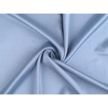 Satén jemný krešovaný METRÁŽ - 5 (11) modrá světlá