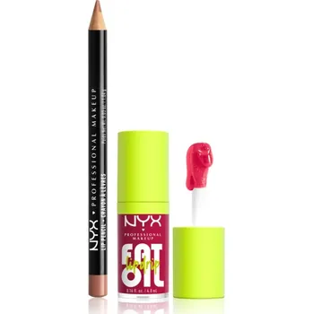 Lesk na rty NYX Professional Makeup Fat Oil NYX Professional Makeup Fat Oil Lip Drip olej na rty 4.8 ml + NYX Professional Makeup Slim Lip Pencil precizní tužka na rty 1 g