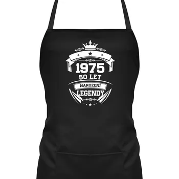 Žertovný předmět 1975 Narození legendy 50 let - zástěra s potiskem