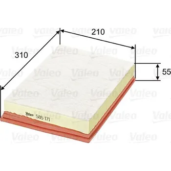 Vzduchový filtr Vzduchový filtr VALEO 585171