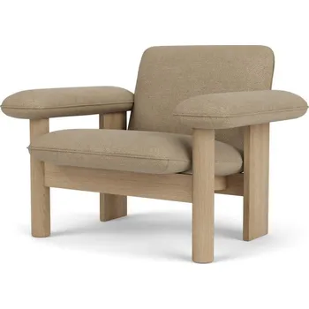 Křeslo Audo Copenhagen Křeslo Brasilia Low Back, Bouclé 02/natural oak