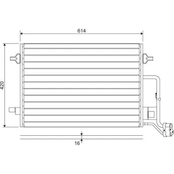 Výparník klimatizace Kondenzátor, klimatizace VALEO 817679