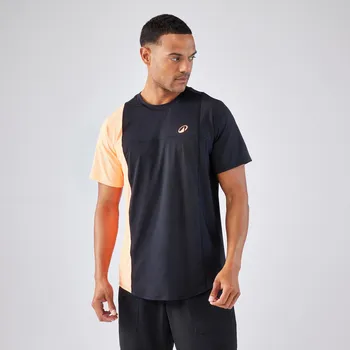 KUIKMA Pánské tričko na padel s krátkým rukávem Dry XL ORANŽOVÁ|RŮŽOVÁ|ČERNÁ