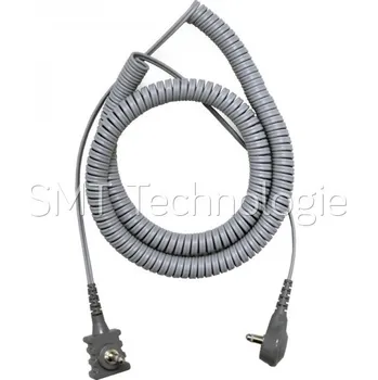 ESD Spirálový uzemňovací kabel SCS, dvouvodičový, 3,0m, šedý, 2370R - 100105328