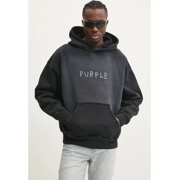 Pánská mikina Bavlněná mikina PURPLE BRAND HWT FLEECE PO HOODY P401.HBSS125 šedá 90X, vel. M