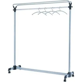 Stojan na deštník ALBA Šatnový věšák Alba, mobilní, stříbrný