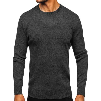 Pánský svetr Grafitový pánský svetr Bolf S8712 - 2XL