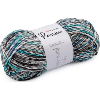 Pletací příze Passion 100 g - 9 (1249) hořčicová