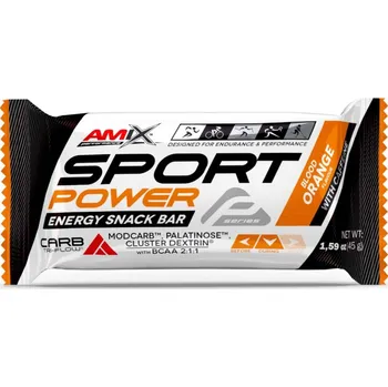 Fitness strava Amix Sport Power Energy Snack Bar with caffeine 45 g
