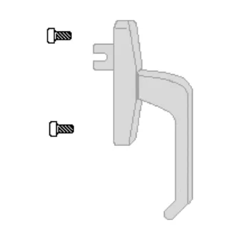 Příslušenství k oknu G-U Klika SPACIO stříbrná