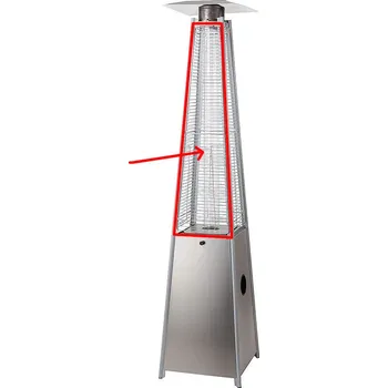 Průmyslové topidlo Meva ND náhradní mřížka 15-33 x 121 cm pro topidlo Pyramida TZ02003 (MEVA 1 kus boční náhradní mřížky pro topidlo Pyramida, krytka tubusu)
