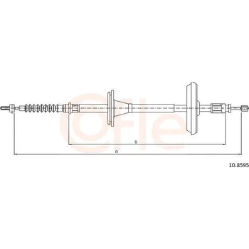 Autodíl Tažné lanko, parkovací brzda COFLE 10.8595
