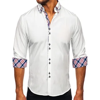 Pánská košile Pánská košile BOLF 4704 bílá - 2XL