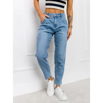 Dámské kalhoty Modré dámské džíny mom fit Bolf H2078 - XS