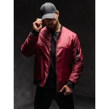 Vínová pánská přechodová bunda bomber Bolf AK95A1 - L